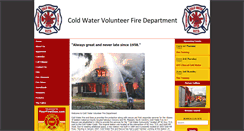 Desktop Screenshot of coldwatervfd.org